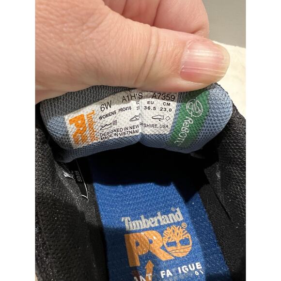 Women's Timberland PRO Powertrain Sport Alloy Toe Work Purple Sneaker Size 6W - Picture 10 of 11